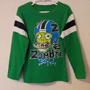 Garanimals Green Zombie Ball Long Sleeve Tee